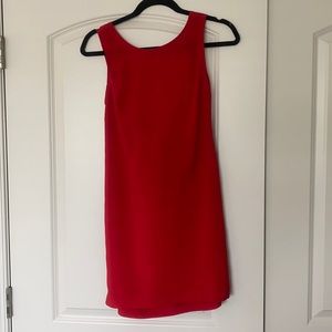 Red cowl back Lucy Love dress